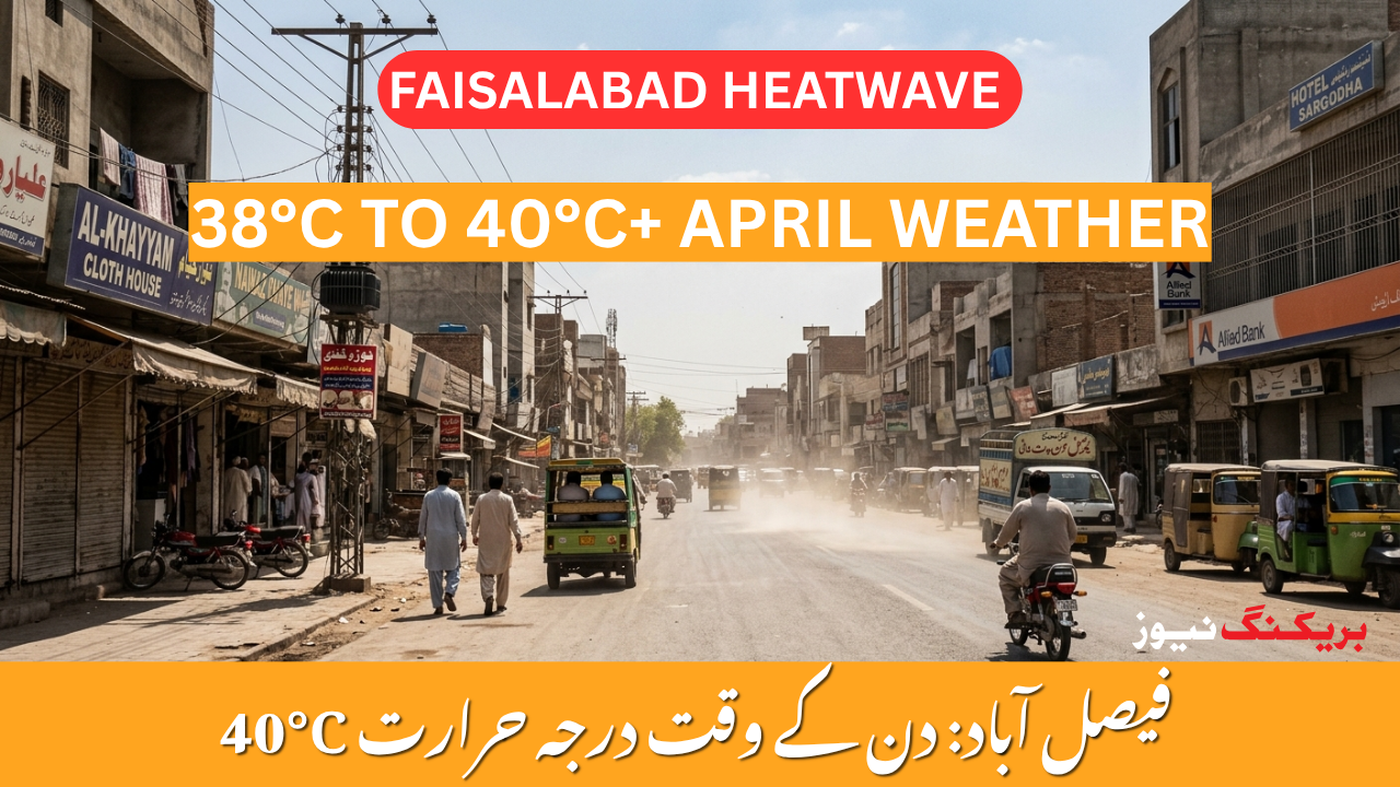 FAISALABAD HEATWAVE in april