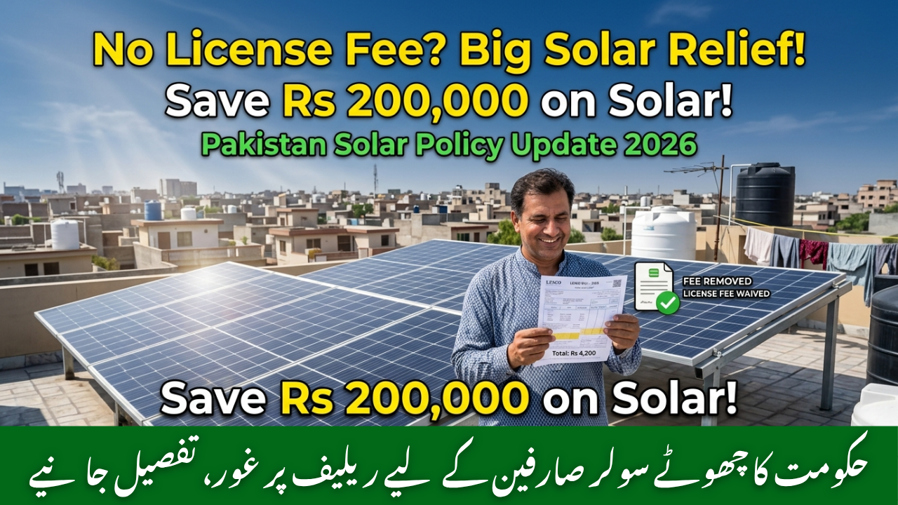 Pakistan solar relief license fee 25kW