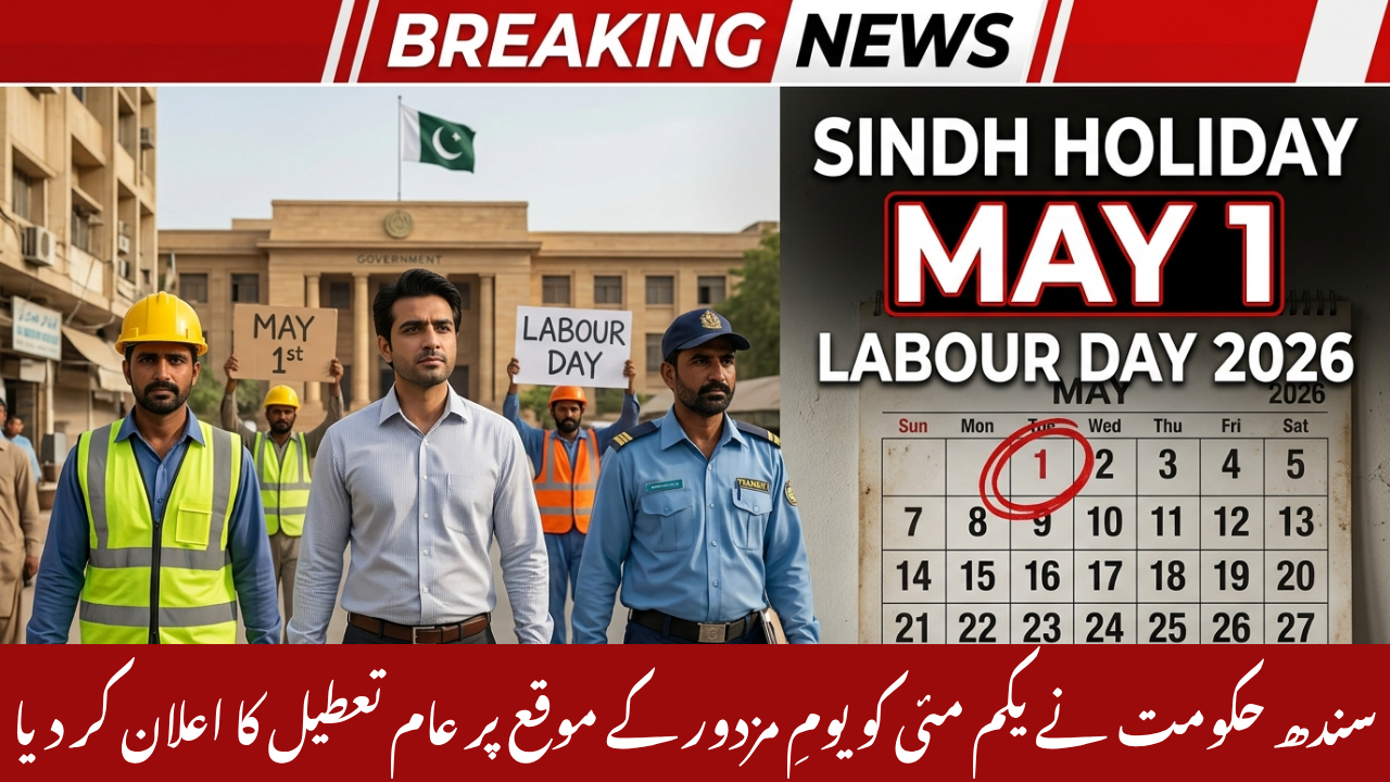 Sindh declared public holiday May 1 Labour Day
