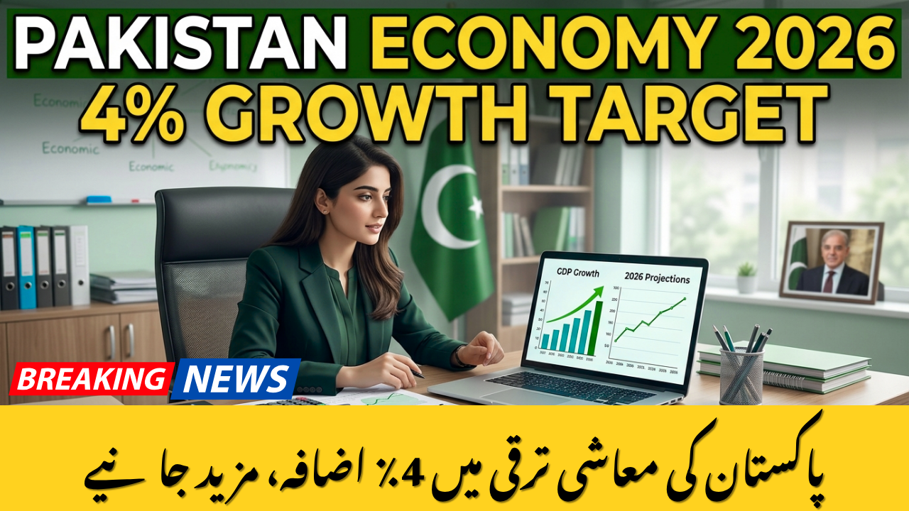 Pakistan economic growth target 4%