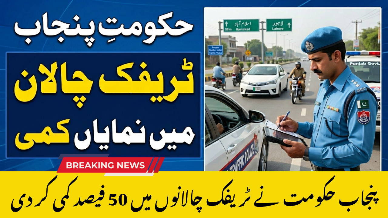 Punjab Government Reduces 50 % Traffic Challans